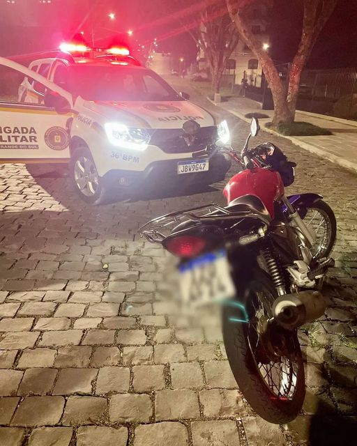 ​🚨Brigada Militar apreende motocicleta por crime de racha em São Marcos